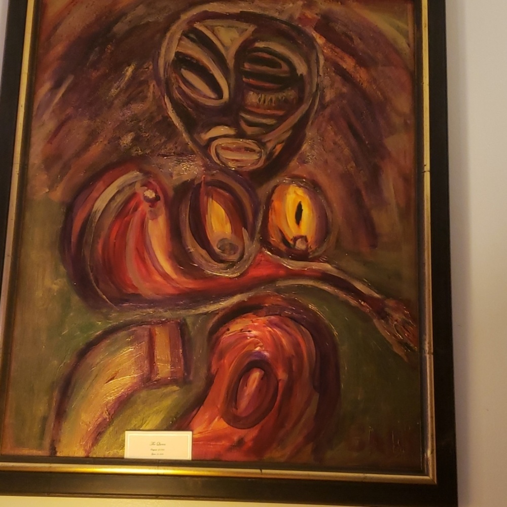 Acrylic Painting on Canvas "The Queen " by BABI